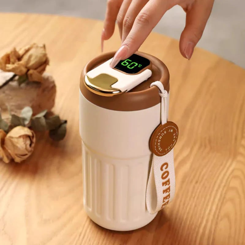 🎄Coffee Thermos With Temperature Display😊 (BUY 2 FREE SHIPPING)